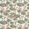 Blush - Green,Pink Floral,Leaves,Tropical & Botanical Upholstery Fabric 54 Inches"